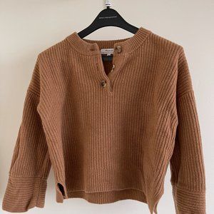 Madewell (Re)sourced Cashmere Ribbed Henley Sweater